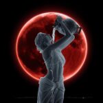 Aquarius the Water Bearer and a light Total Lunar Eclipse
